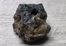 exemple d'une météorite découverte avec un détecteur de métaux dans l'Aude en France
