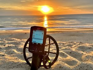 réglage du manticore pour un détection sur le sable noir mouillé