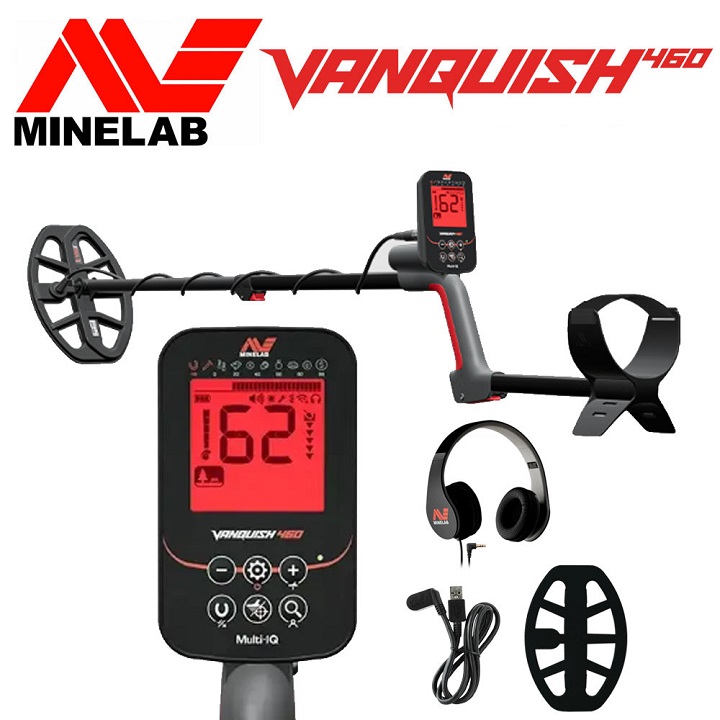 Le MINELAB VANQUISH 460 est la nouvelle version étanche et rechargeable du détecteur Vanquish 440