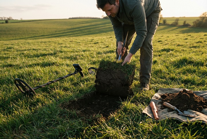 Comment bien détecter en prairie ? 7 voici comment creuser proprement en prairie. technique du U
