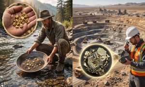 Or libre et or inclus : les différences pour l'extraire 1 infographie-difference-or-libre-or-inclus-mineraux-rentabilite